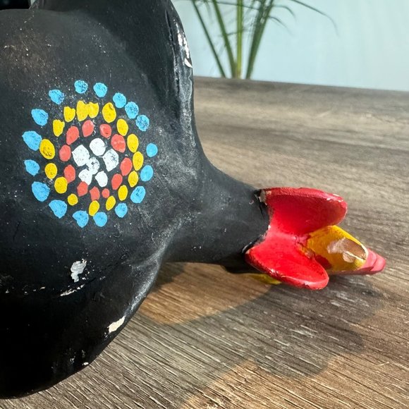 Vintage Portugal Pottery Earthenware Rooster Figurine. - Picture 5 of 8